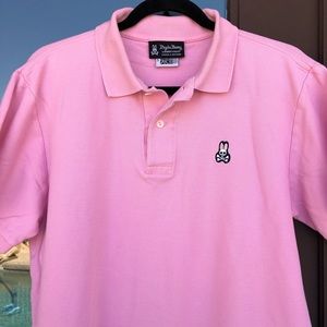 Psycho Bunny Classic Pink Polo UK 5, US M